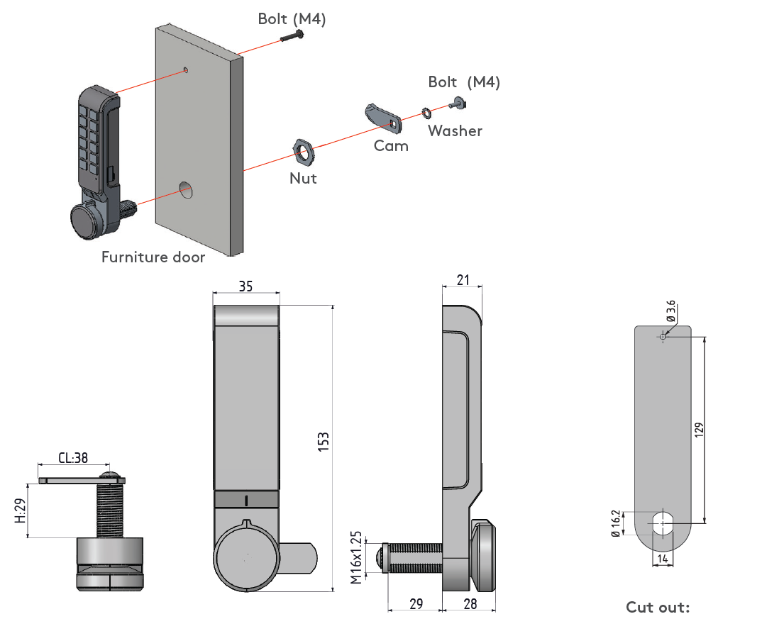 Essentra Mesan Electronic Locking System